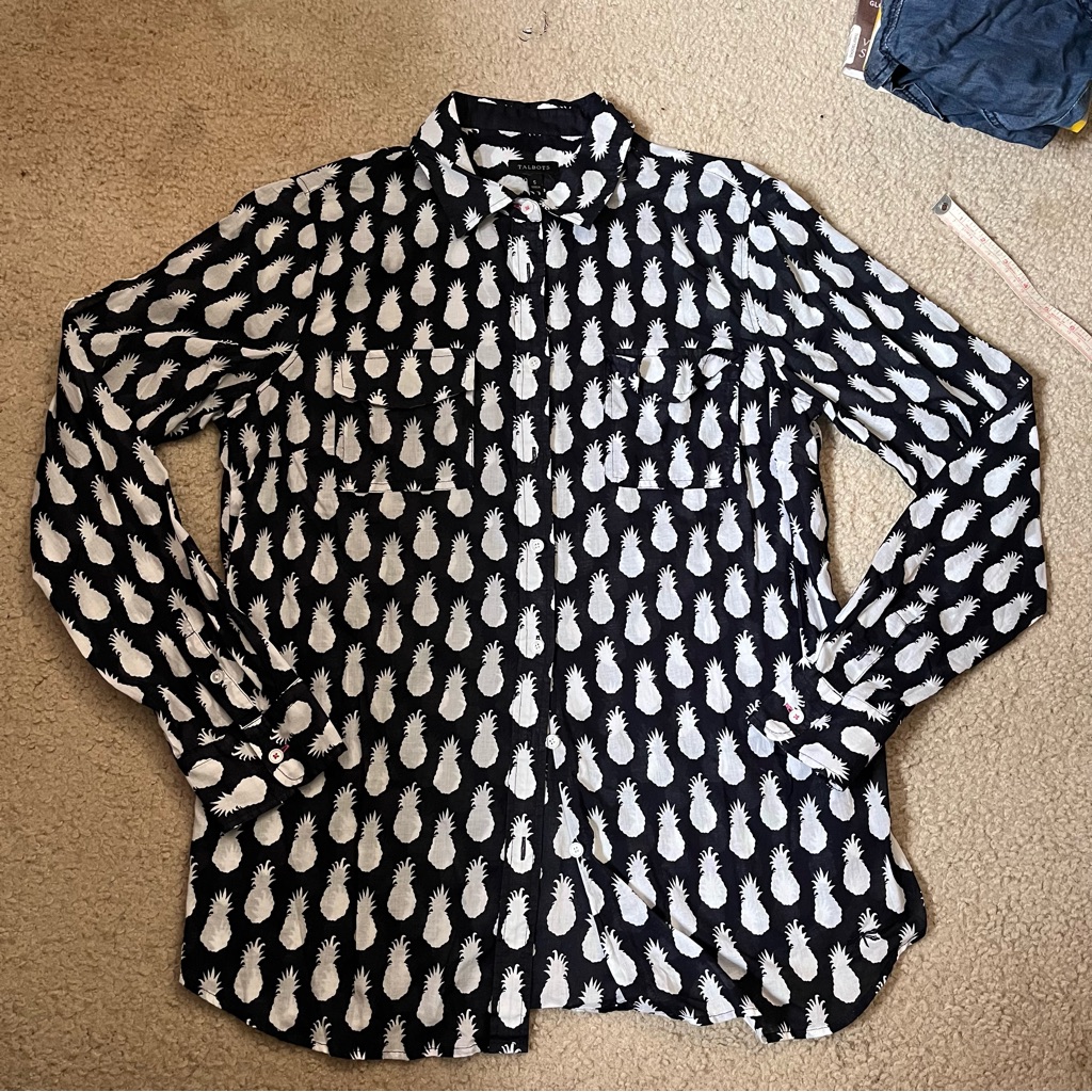 Talbots Pineapple Button Down